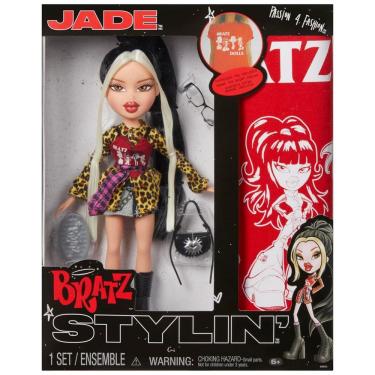 Imagem de Boneca de Moda Bratz Stylin Jade com Camiseta Personalizável para Você e Acessórios