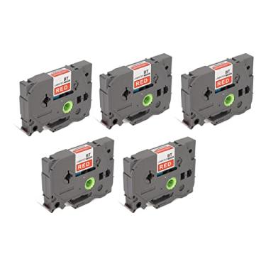 Imagem de Generic Fita para Máquina de Etiqueta, Fita para Fabricante de Etiquetas, 5 Peças, Suporte Dividido Multiuso, Durável para PT D200 PT 1290 (Bze-222)
