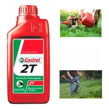 Imagem de Kit 2 Óleo Castrol 2t 500ml Roçadeiras E Motosserras