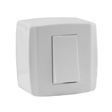 Imagem de Interruptor Box 1 Tecla Simples 6A 250V - Ilumi