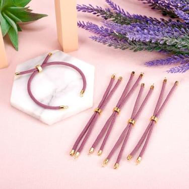 Imagem de 10 peças de corda torcida de nylon para pulseira de tijolo refratário, pulseiras trançadas ajustáveis da amizade, fios para pulseira faça você mesmo, joias, faça você mesmo, 8,66 ~ 23 cm