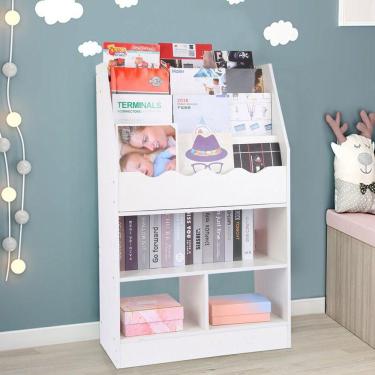 Imagem de Organizador De Livros Com Nicho Livreiro Infantil Maggie 100% Mdf