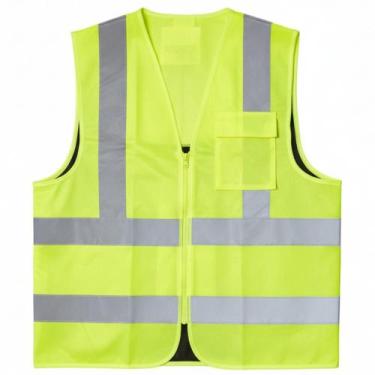 Imagem de Colete Refletivo Com 1 Bolso Liso De Segurança Blusão Brascamp, M, Ama