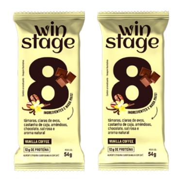 Imagem de Kit 2X: Barra Proteína Vanilla Coffee S/ Açúcar WinStage 54g