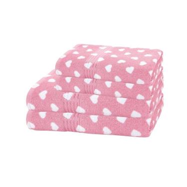 Imagem de Jogo De Toalhas Döhler Prisma Love Banho 4 Peças 100%Alg