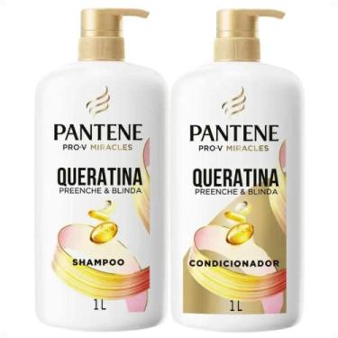 Imagem de Kit Pantene Pro-V Queratina Preenche e Blinda: Shampoo e Condicionador