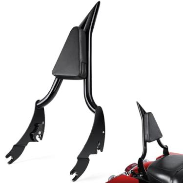 Imagem de Benlari Encosto Sissy Bar de 76,2 cm, encosto integrado para passageiros, barra sissy destacável de liberação rápida, adequada para Harley Davidson Touring Street Glide Road Glide Road King Electra