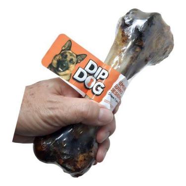 Imagem de Kit 3 Fêmur Suína Osso Natural Desidratada Pet Grande Médios - dip dog