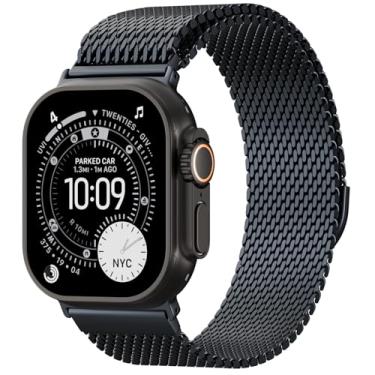 Imagem de Pulseira de malha magnética milanesa compatível com Apple Watch Ultra séries 3/2/1 de 49 mm, 46 mm, 45 mm, 44 mm, 42 mm, 41 mm, 40 mm e 38 mm para Apple Watch Ultra 3/2/1 séries 11 10 9 8 7 6 5 4 SE