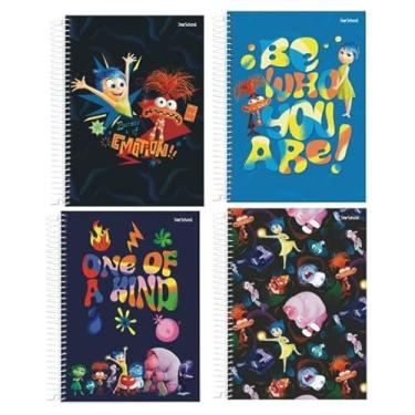 Imagem de Starschool – Caderno Universitário Espiral 10 Matérias 160 Folhas Divertidamente | Capa Dura com Laminação Brilho | 4 Modelos Oficiais Disney para Escola e Faculdade