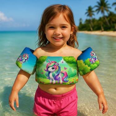Imagem de Colete Salva Vidas Infantil Boia de Braço para Praia Piscina Tema Dese