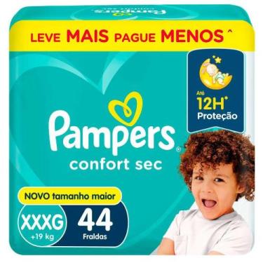 Imagem de Fralda Descartável Pampers Confort Sec Super XXXG 44 Unidades