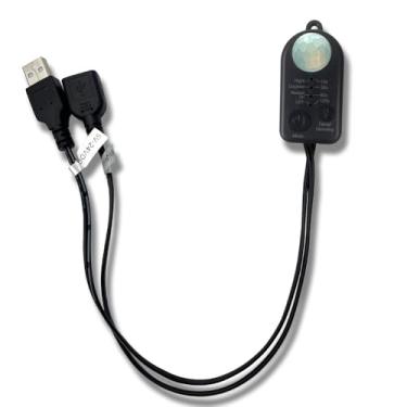 Imagem de Cabo de interruptor 3 em 1 liga/desliga + interruptor de sensor de corpo de movimento PIR + dimmer LED PWM com função de atraso de detecção de luz para câmera de iluminação DIY com faixa de LED DC 5V