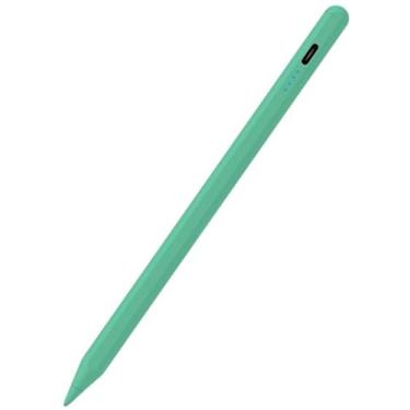 Imagem de Caneta Stylus capacitiva universal para Samsung Galaxy Tab A7/A8/A9/A9 Plus - ferramenta de escrita/desenho compatível com Android/iOS, sensibilidade à pressão, pontas substituíveis (verde)
