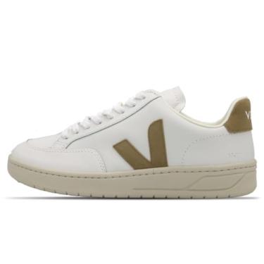 Imagem de Veja Tênis masculino de couro V-12, Duna extra branca, 10