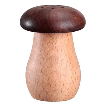 Imagem de aqxreight Recipiente de Palito Em Forma de Cogumelo, Porta Palito de Madeira, Decoração de Casa para Restaurante de Mesa