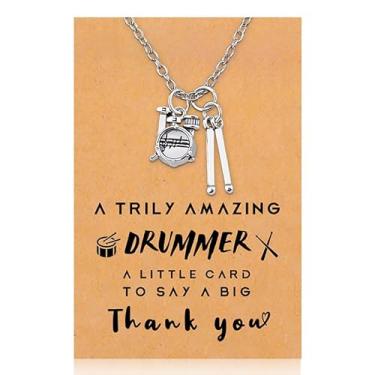 Imagem de Tofwaol Presente de aniversário e Natal para mulheres e homens, presente de agradecimento para advogado dentista, colar de prata com cartão de agradecimento, Zinco, Sem Pedra Preciosa