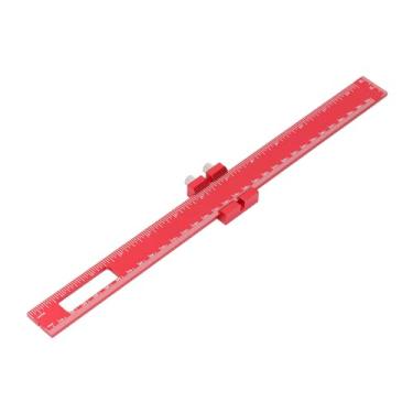 Imagem de Régua de Bolso para Carpintaria, Polegada Métrica Ajustável, Quadrado Deslizante para Medições de Precisão, Peso Leve e Design de Slot Final Portátil para Linhas Paralelas