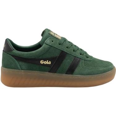 Imagem de Gola Tênis feminino de camurça Grandslam, Evergreen/preto/chiclete, 37