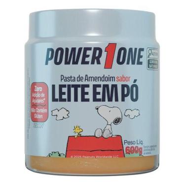 Imagem de Pasta De Amendoim Leite Em Pó 600g Powerone Zero Açúcar Power One Snoo