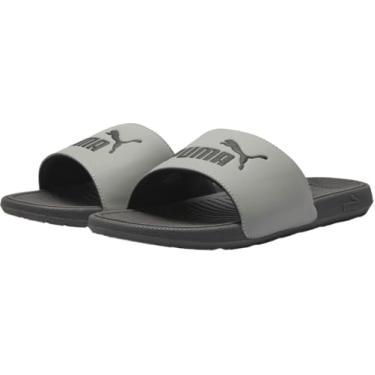 Imagem de PUMA Sandálias casuais masculinas Cool Cat 2.0 Slide Casual - Cinza, Cinza, 40