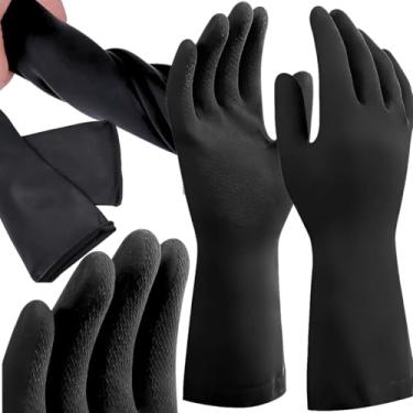 Imagem de Luva Borracha Linha Black Indústria/limpeza Látex Natural ultraresistente (M)