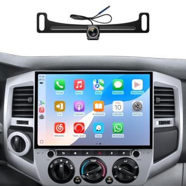 Imagem de Para Toyota Tacoma Car Radio 2005-2015 | CarPlay Android Auto sem fio | Tela sensível ao toque com botão único | Android 13.0 | AM/FM | Controle de volante (31.8 cm-ZY-Tacoma-4+64G)