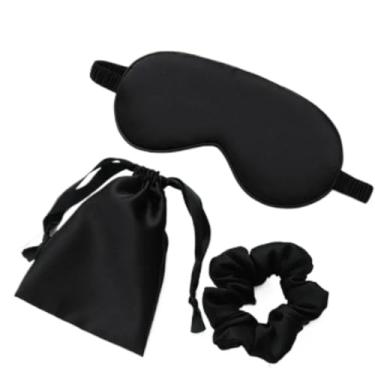 Imagem de Máscara de Dormir de Seda Macia, Unisex, Ideal para Viagem(2)