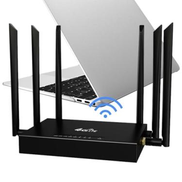 Imagem de Shakven Roteador WiFi para casa,Roteador WiFi de alta velocidade, Roteador sem fio inteligente de Internet via satélite ilimitado, Roteador WiFi de 6 antenas omnidirecionais para celular, laptop, TV