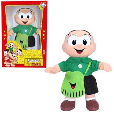 Imagem de Boneca Cebolinha + Bolsa do Floquinho Turma da Mônica 35cm