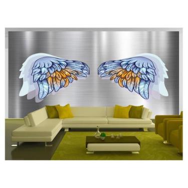 Imagem de Papel De Parede 3D Arte Asas Selfie Insta Cores 3,5M Tra216 - Você Dec