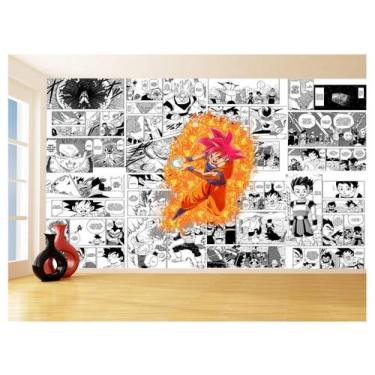 Imagem de Papel De Parede Dragon Ball Goku Página Manga 3,5M Dbz647 - Você Decor