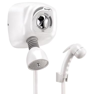 Imagem de Ducha Florenza Com Mangueira/ Desviador Branco 7,8Kw 220V