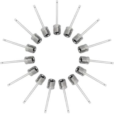 Imagem de 20 agulhas de bomba de bola estilo americano, agulhas infláveis de aço inoxidável para bolas de basquete, futebol, vôlei e esportes