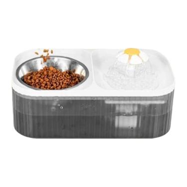 Imagem de Dispensador AutomáTico De áGua E Comedouro – Adequado Para Gatos E CãEs(BRANCO)