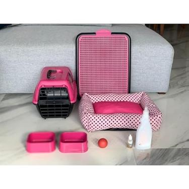 Imagem de Kit confort Cachorro Xixi Sim/Não Transporte Cama Luxo Completo P e M(Femea,M)