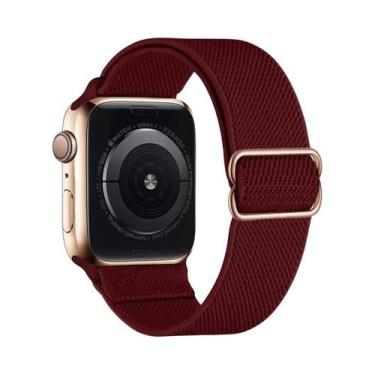 Imagem de Pulseira De Nylon Elástica Para Apple Watch Ultra Série 8 7, Faixa De 