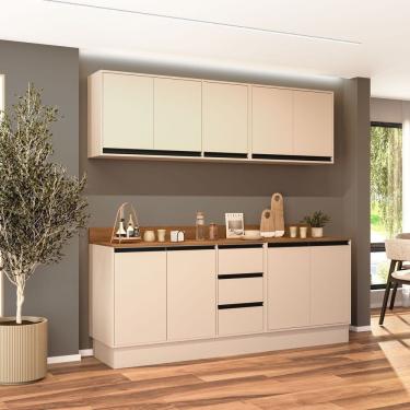 Imagem de Cozinha Completa 4 Peças Com Tampo Koya Preto-creme