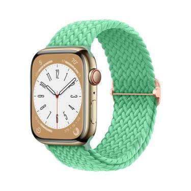 Imagem de Pulseira De Elástico Trançado Solo Loop Para Apple Watch De 45mm 44mm 