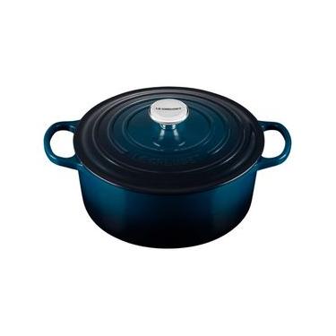 Imagem de Panela Redonda Signature 24 cm Azul Nuit Le Creuset