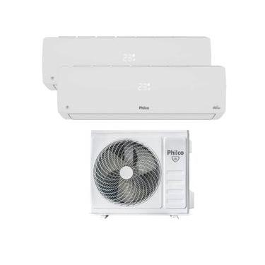 Imagem de Ar Condicionado Bi Split Inverter Philco 18000 BTUs (2X9000) Quente e Frio 220V PAC18QV