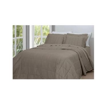 Imagem de Cobre Leito Casal Satinée Square Fend Stone 300 Fios - Kacyumara Casal