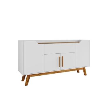 Imagem de Aparador Buffet Future Branco Com Cinamomo - Bechara