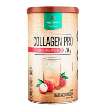 Imagem de Colágeno Hidrolisado Collagen Pro Nutrify 450g, Chá Branco com Lichia