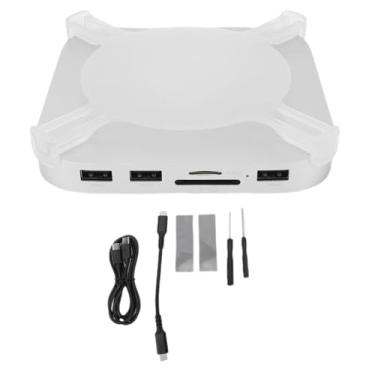 Imagem de Jectse Suporte de Dock e Suporte para M4 M4 Pro, Hub USB C Com Gabinete SSD NVMe e Slot para Cartão de Armazenamento 4.0, 2 Portas USB A 3.2 1 USB A 2.0 USB C 2A