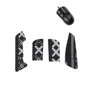 Imagem de WUNIAK Fita antiderrapante para mouse Logitech G703/G403, conjunto de adesivos ultrafinos com absorção de suor, lavável, reutilizável, antiderrapante para controle de jogos de esportes, impressão