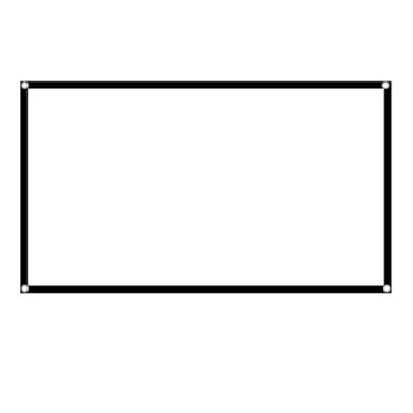 Imagem de KIMISS Tela de Projetor Portátil HD 16:9 - Cortina de Projeção de Poliéster Dobrável para Uso Interno e Externo, Ideal para Apresentações de Home Theater e Escritório (#12)