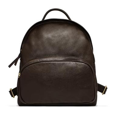 Imagem de Mochila Feminina de Couro Laura - Marrom Café