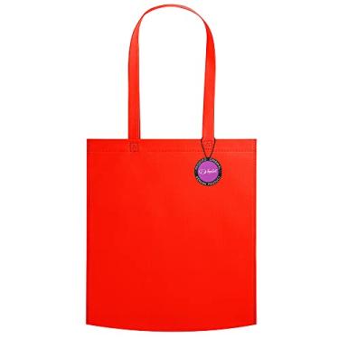 Imagem de Sacola Ecobag em TNT Premium Termo Selado 38x41cm Aid TopGet (Vermelho)