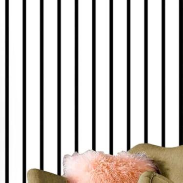 Imagem de Papel de Parede Adesivo PVC Estampa Listrado - 5 Metros